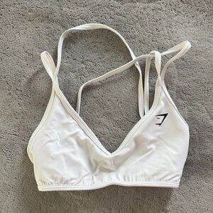 White Gymshark Strappy sports bra